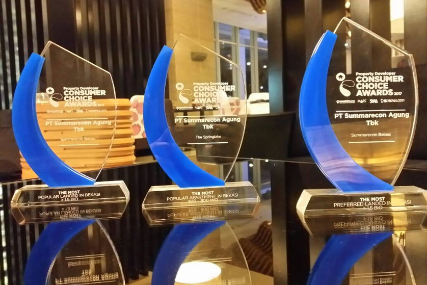 Summarecon Bekasi Winning 3 Trophies From Consumer Choice Awards 2017