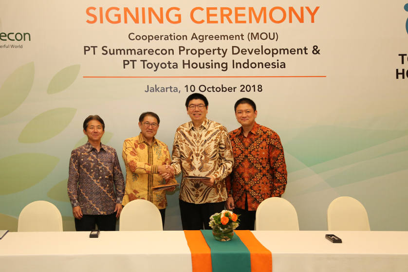Signing of MoU between Summarecon and PT Toyota Housing Indonesia