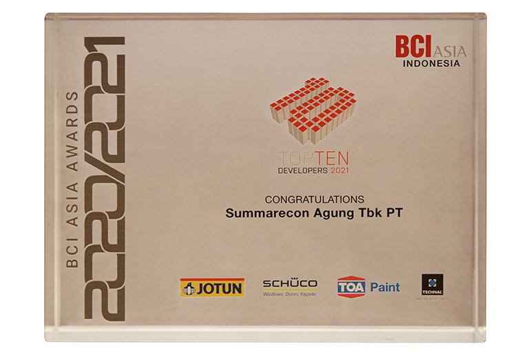 Summarecon Winning 2021 Best Developer in Indonesia at BCI Asia&rsquo;s Top Ten Award