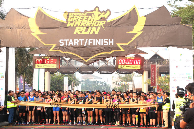 The Excitement of Serpong Green Warrior Run 2019