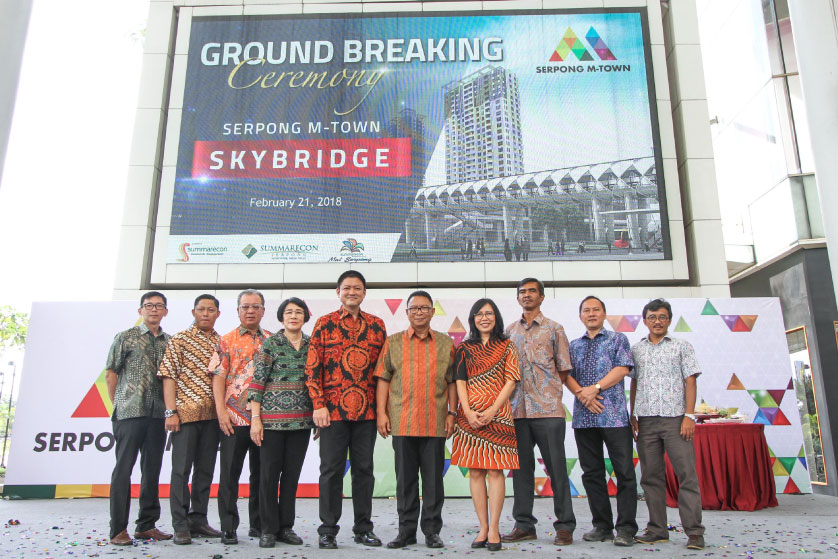 Groundbreaking Sky Bridge Apartment Serpong M-Town, Summarecon Serpong
