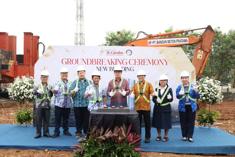 Groundbreaking Ceremony for the New Building of St. Carolus Summarecon Serpong Hospital